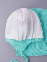 Шапка для девочки осенняя вязаная и снуд