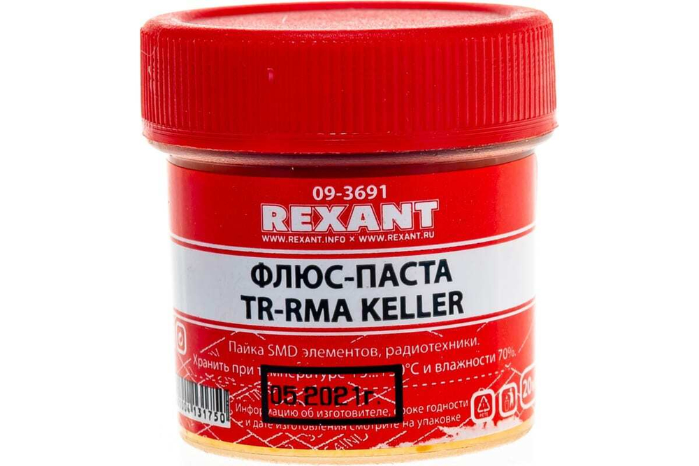 Флюс-паста TR-RMA KELLER 20 мл REXANT 09-3691