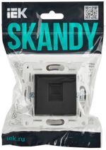 SKANDY Розетка компьютерная RJ45 кат.5E SK-K01T титан IEK