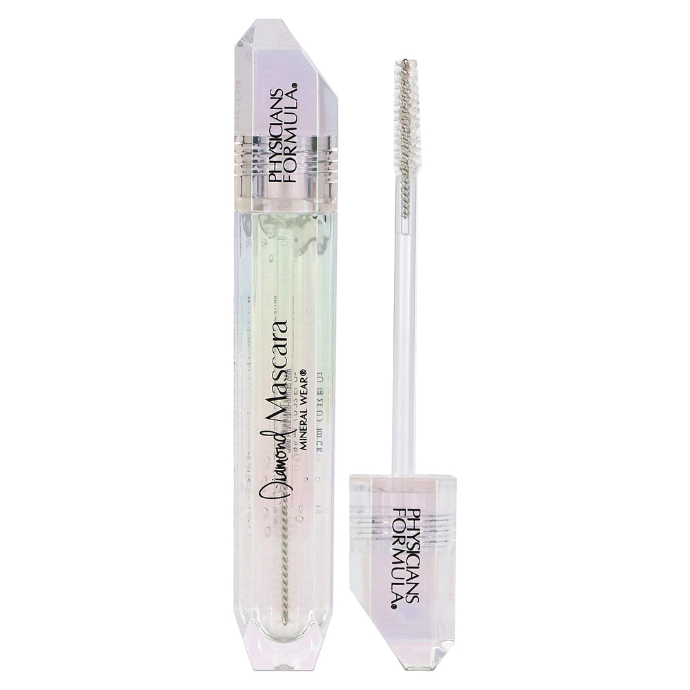 Physicians Formula, Mineral Wear, Diamond Mascara, прозрачная тушь 5-в-1, 1711954 Clear Diamond, 9,5 мл (0,32 жидк. унц.)