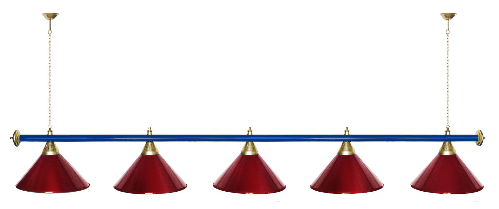 Лампа STARTBILLIARDS 5 пл. (плафоны зеленые,штанга зеленая,фурнитура золото) фото №95