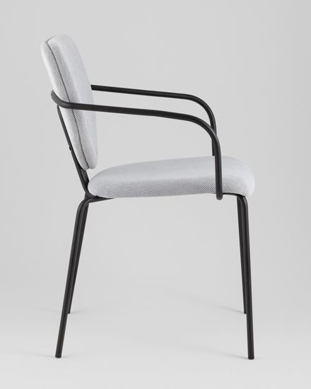 Стул обеденный Masey с подлокотниками серый