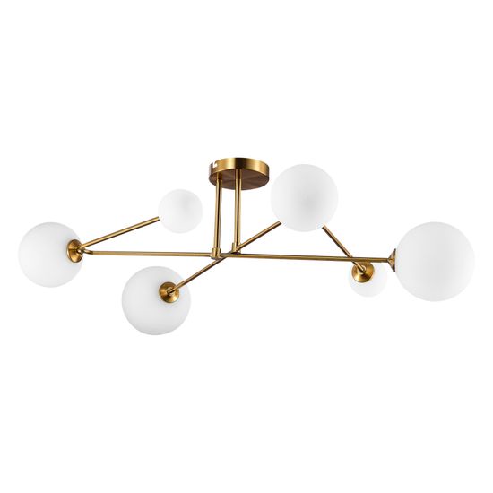 SLE2211-302-06 Светильник потолочный Латунь/Белый G9 LED 6*5W FANTINI