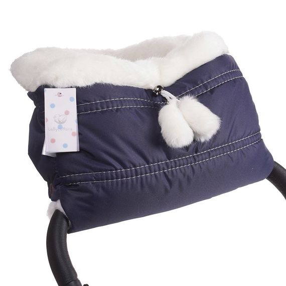 Муфта для коляски Lollycottons Синяя