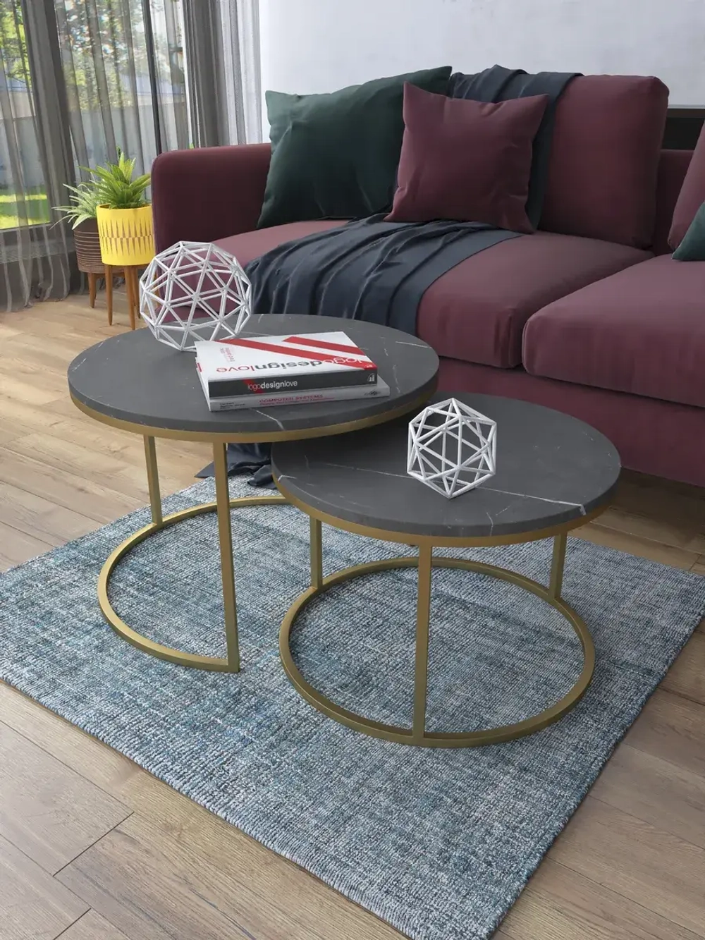 Комплект журнальных столов Акцент - ЗЧ - МДФ в ПВХ