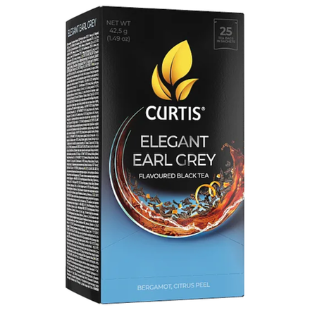 БОНУС Чай черный Curtis ELEGANT EARL GREY 25 пакетиков