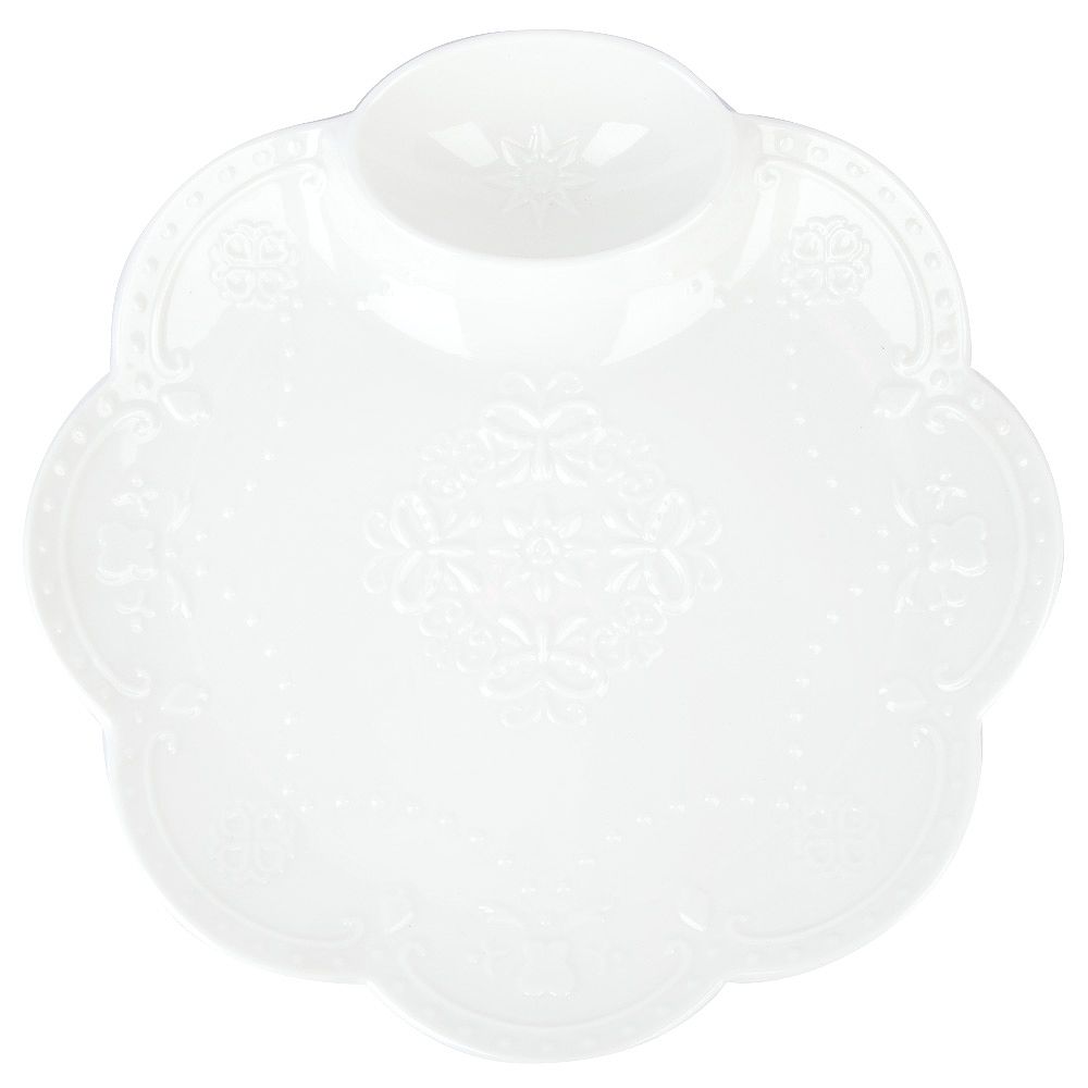 Блюдо " " 25х25х2,5см (min6) (фарфор) (транспортная упаковка)