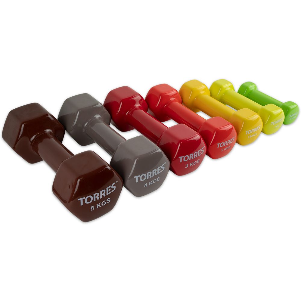 Гантель TORRES PL522201, вес 0.5 кг, 1 шт