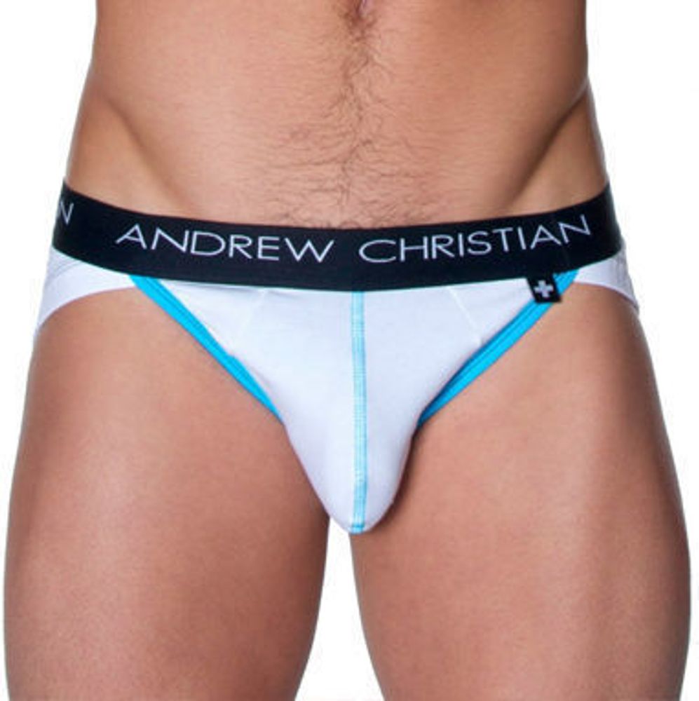 Мужские трусы брифы Andrew Christian Flashlift Brief Pro White   AC42