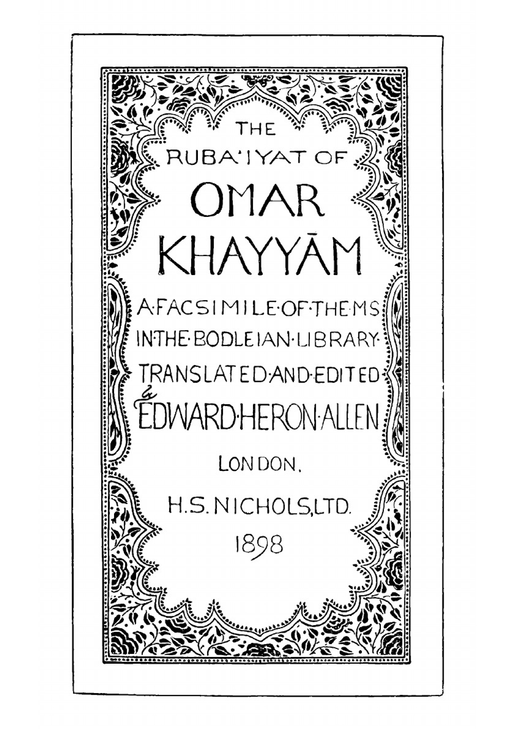 Rubá'iyát of Omar Khayyám | Khayyam Omar