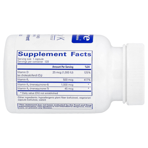 Pure Encapsulations, Synergy K, 120 Capsules