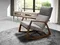 Кресло-качалка 5106/WD972 из серой ткани