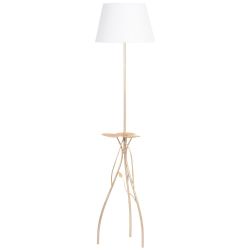 Светильник напольный торшер Нимфея с абажуром Сити-2 Белый