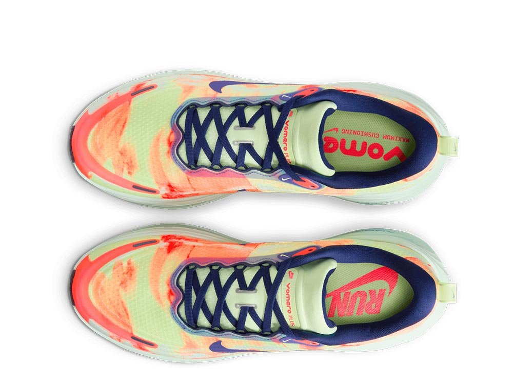 Кроссовки для бега мужские Nike Vomero Plus M Оранжево-Зеленые