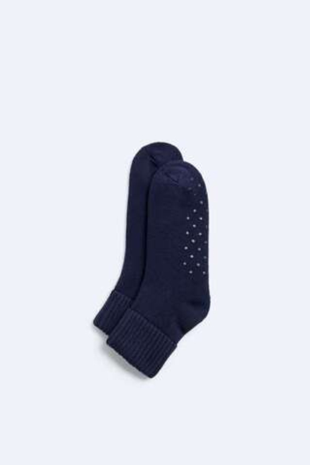 ZARA КОРОТКИЕ НЕСКОЛЬЗЯЩИЕ НОСКИ, ТЕМНО-СИНИЙ