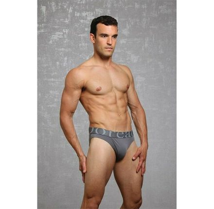 Мужские трусы слипы с широкой резинкой темно-серые Doreanse 1225
