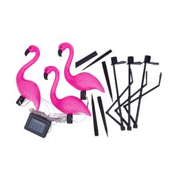 USL-S-833-PM530 FLAMINGO SET3 Садовый светильник на солнечной батарее Фламинго. в комплекте из 3 штук. 6 светодиодов. Белый свет. 1xАA Ni-Mh аккумулятор в-к. IP44. TM Uniel