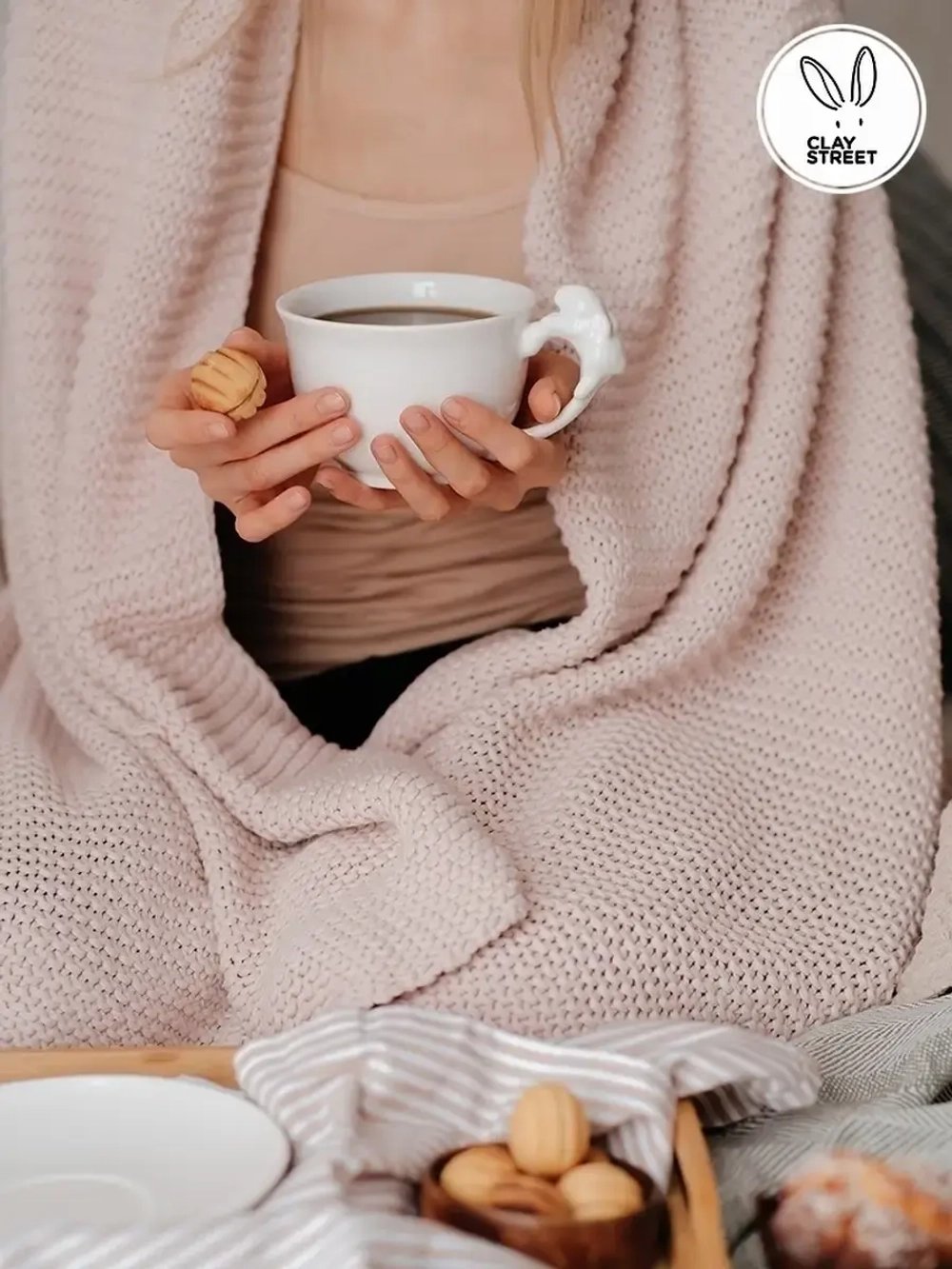 Чайная пара чашка с блюдцем Кролик 425 мл