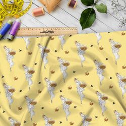 Ткань премиум атлас посторальная фантазия