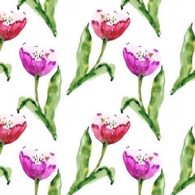 Акварельные тюльпаны