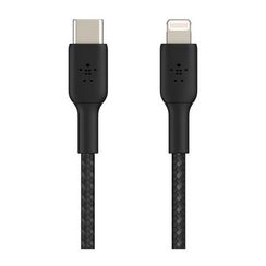 Кабель Belkin Boost Charge Braided USB-C/Lightning, 2 м, черный (CAA004bt2MBK)