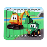 Головоломка-пазл "Машинки-помощники" П801 7548695 (Лесная мастерская)