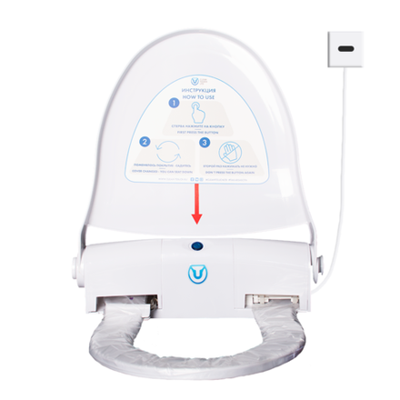 Сенсорный диспенсер одноразовых покрытий для унитаза Clean Touch® CT-102