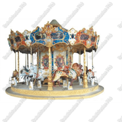 Электрическая Аттракцион карусель «Весёлый всадник», 6×6×5 м