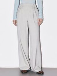 Брюки с поясом на резинке "Серые" женские