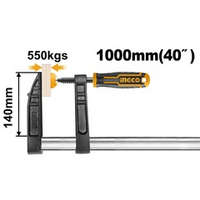 Струбцина столярная 140х1000мм INGCO HFC021404 INDUSTRIAL