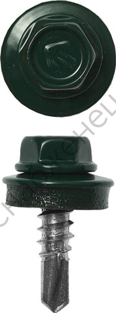 ЗУБР СКМ 6005 25 х 5.5 мм, зел. насыщ., кровельный саморез, 420 шт (4-300315-55-025-6005)