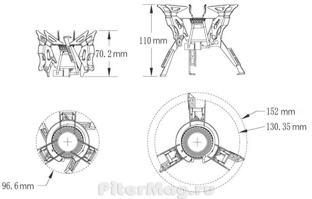 Горелка Fire-Maple King Kong FMS-100T