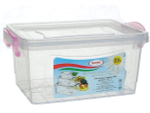 Контейнер пищевой 0,9 л прозрачный микс