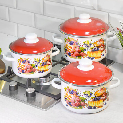 Набор кастрюль "Чизкейк" №02