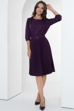 Платье Идеальный силуэт (гофре, баклажан) Diolche (Акция)