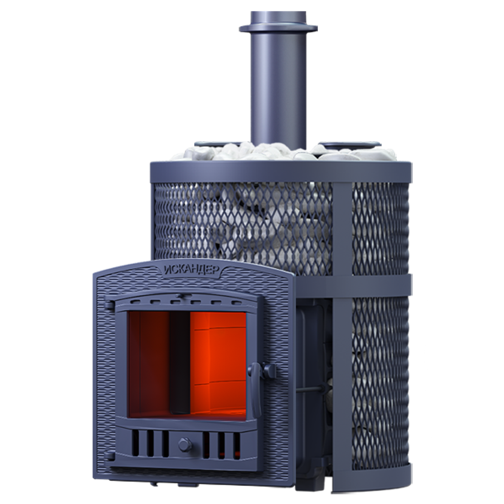 Чугунная печь для бани Искандер ЗК 16 (П2) Ураган
