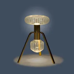 Настольный светильник Asrid золотистый