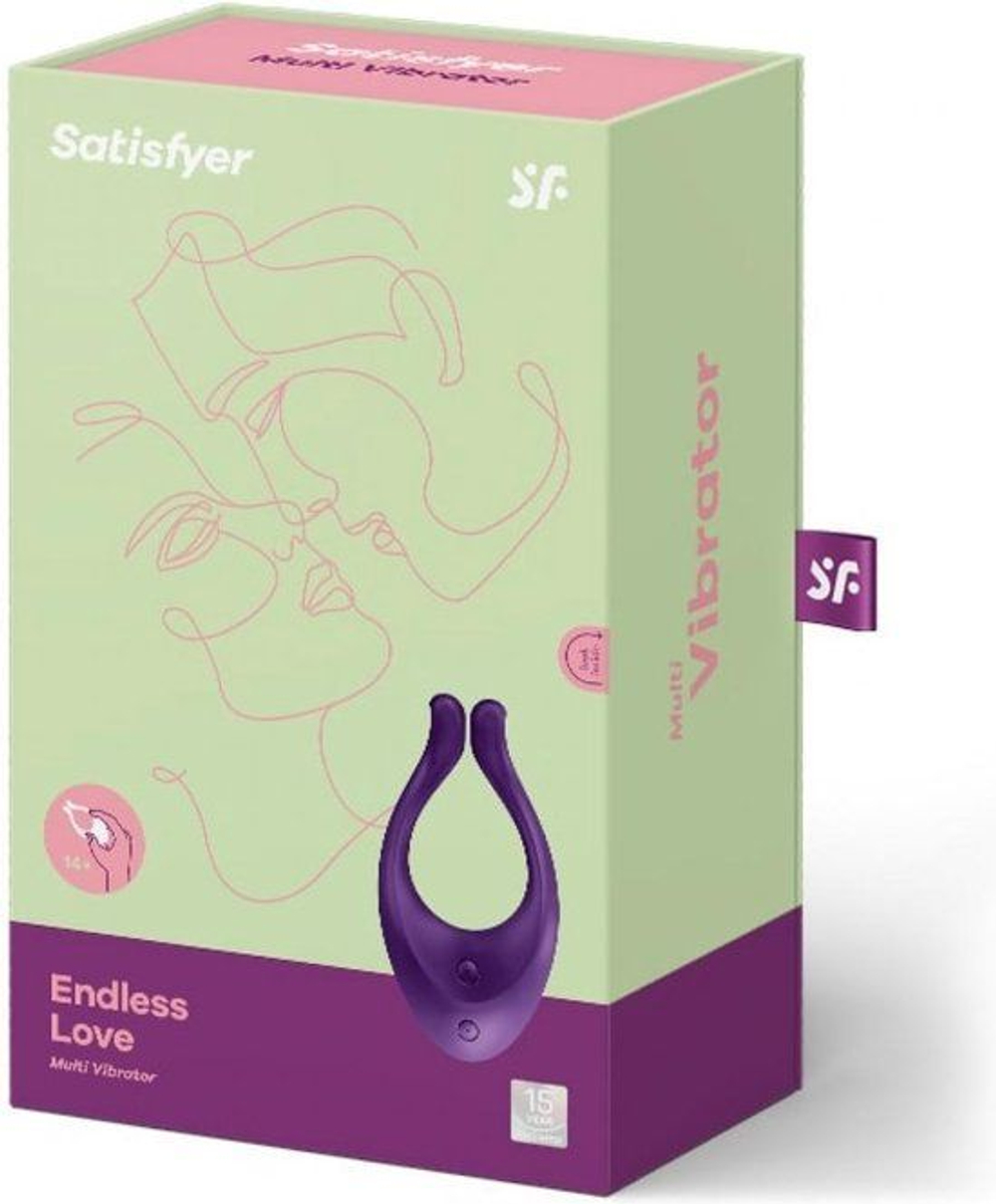 Фиолетовый многофункциональный стимулятор для пар Satisfyer Partner Multifun 1