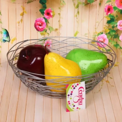 Фруктовница «Brownie» 23*17*8см лоза серая