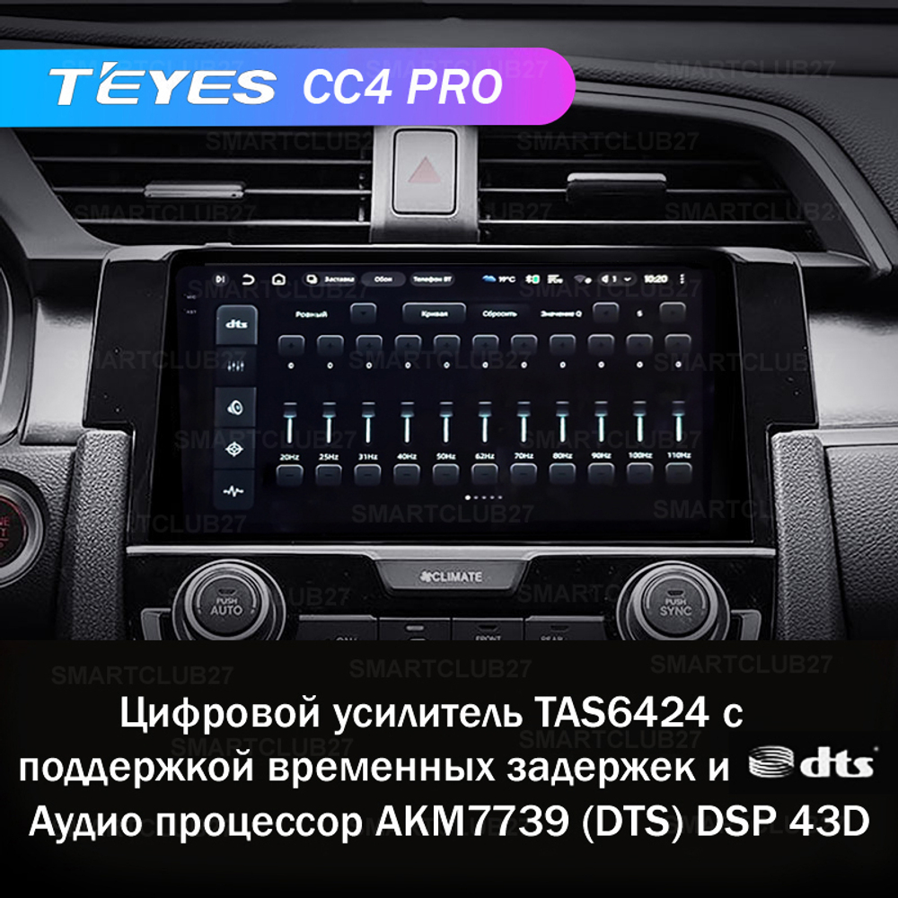 Teyes CC4 Pro 9" для Honda Civic 2015-2020