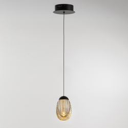 Подвесной светильник MD25090022-1A matt black/champagne