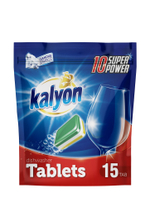 Таблетки для посудомоечной машины 15шт Kalyon