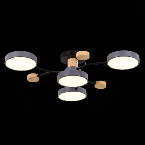 SLE6006-702-04 Светильник потолочный Серый/Серый LED 4*12W 3000K/4500K/6000K