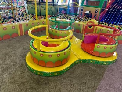 Карусель механическая тройные чашки «Галактика» (240х240х70 см)