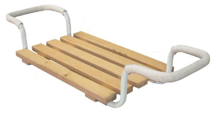 Сиденье в ванну раздвижное Nika СВ3, металлический каркас, деревянное сиденье, 72 - 77 см