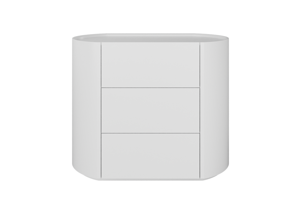Комод Lagom 3 ящика ширина 90 см (белый)
