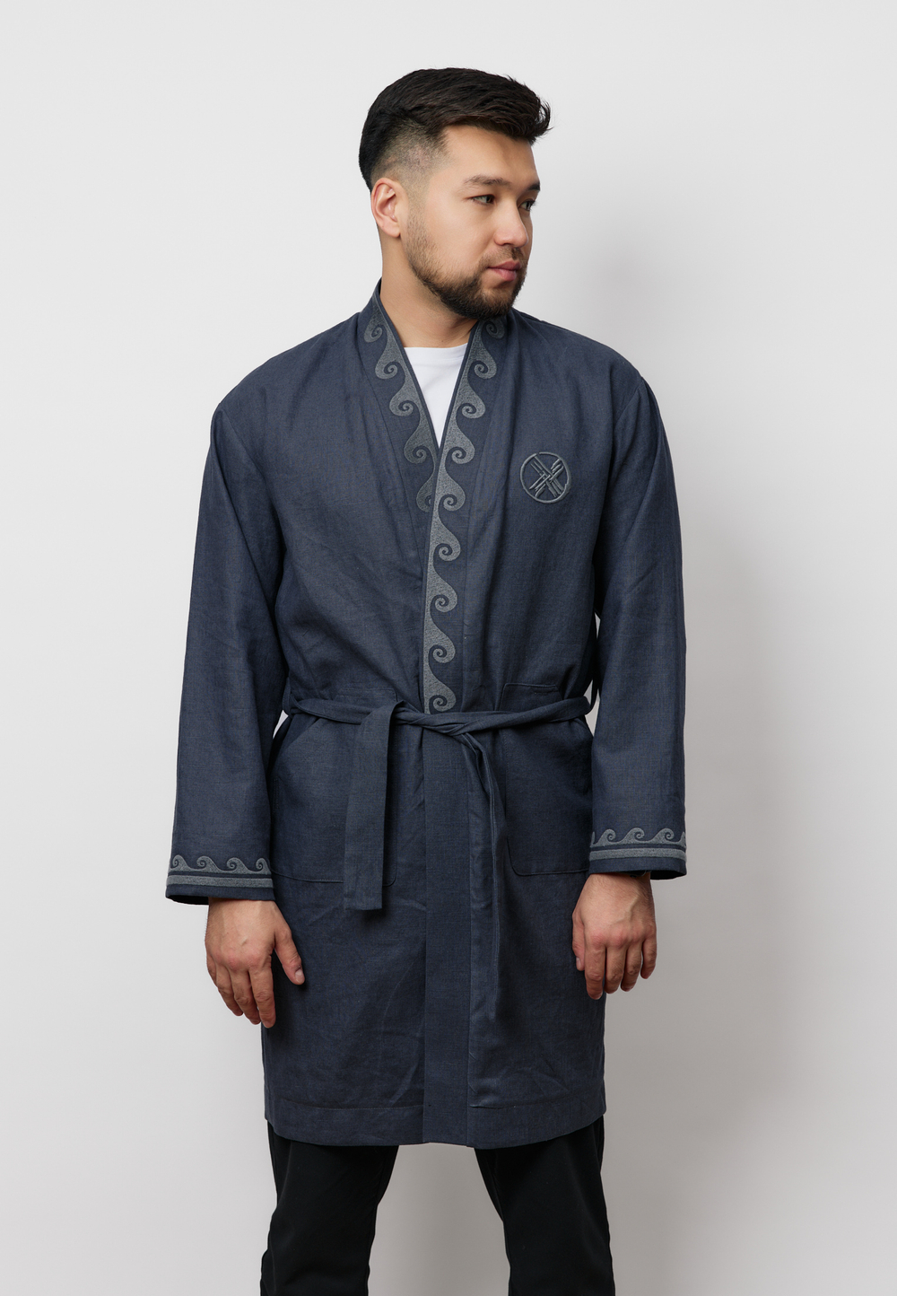 Шапан льняной OYU TOLQYN GREY