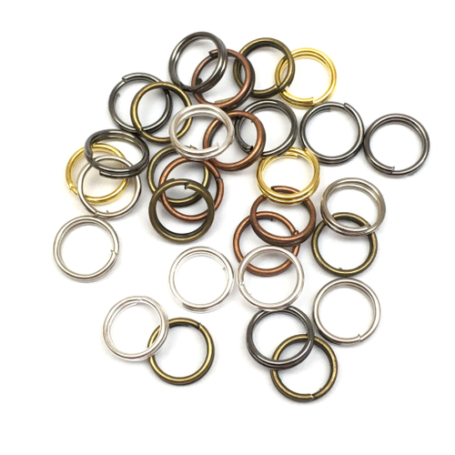 Колечки соединительные двухрядные микс 6 мм (30 шт)