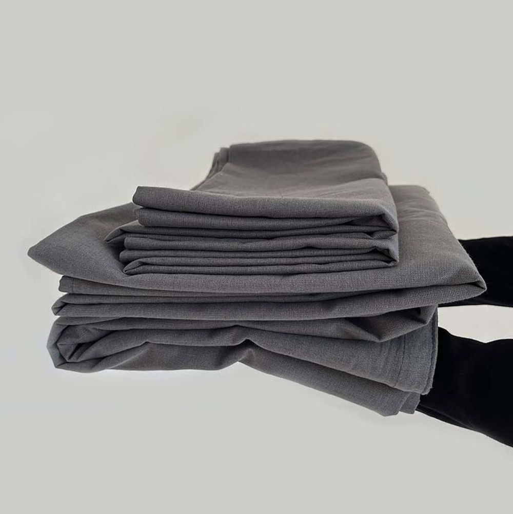 Комплект постельного белья 1,5 спальный BASALT, хлопок-лён