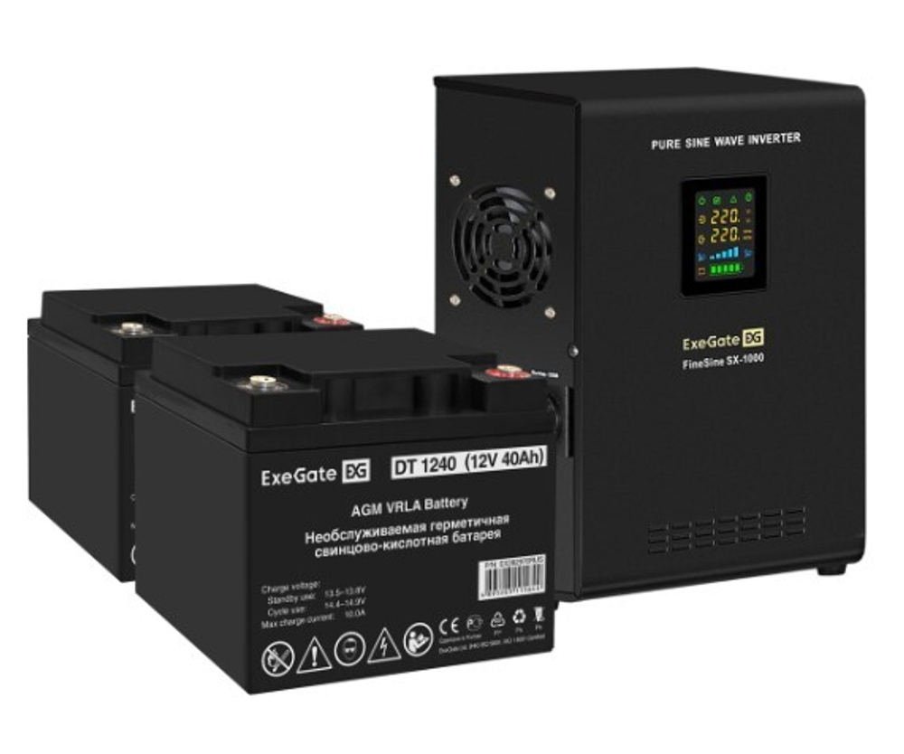 Комплект  Exegate FineSine SX-1000.LCD.AVR.2SH